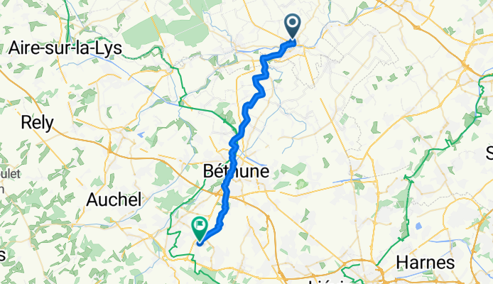 De Rue du Collège 31, Estaires à Rue Grande 20, Ruitz