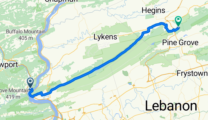 Harrisburg to Echo Valley