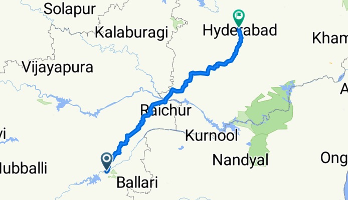 étape 19 ( Hampi - Hyderabad )