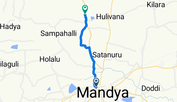 Holalu Road, Mandya to Mandya - Nagamangala Road, Jeegundipatna