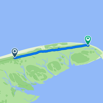 Rustgevende route in boschplaat