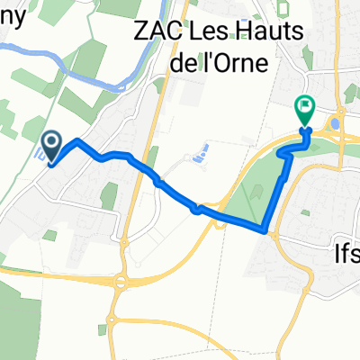 De 4bis Rue de Saint-André, Fleury-sur-Orne à 8 Rue Anton Pavlovitch Tchekhov, Ifs