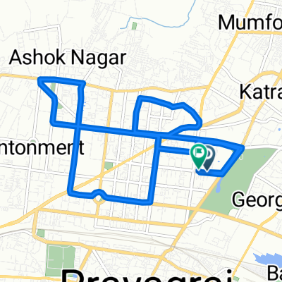 Tashkand Road, Prayagraj to Tashkand Road, Prayagraj