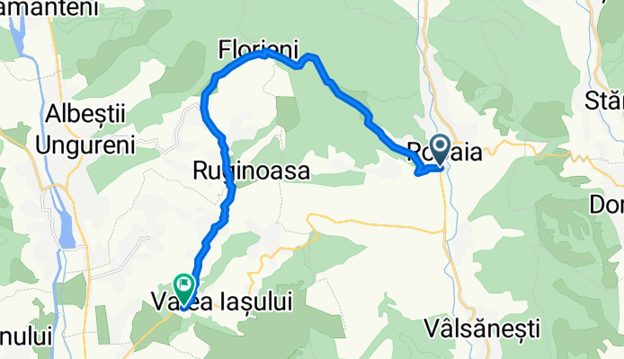 23 Musatesti (Valea lui Mas) - Mânăstirea Robaia - Florieni - Bratesti - Valea Iașului