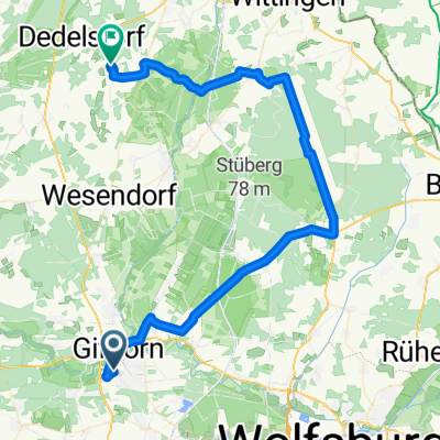 Nach Langwedel über VW-Testtrecke