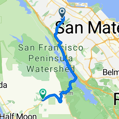 2110 Geri Ln, Hillsborough to 11850 San Mateo Rd, Half Moon Bay