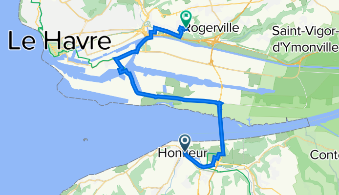 De Jetée de Transit, Honfleur à 17 Rue Louis Aragon, Gonfreville-l'Orcher