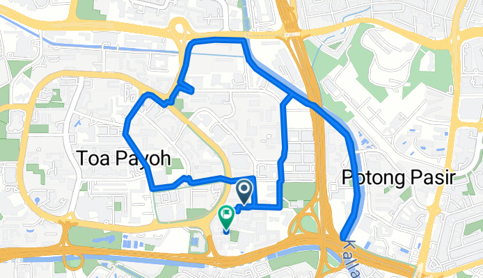 257 Kim Keat Avenue, Toa Payoh to 244 Kim Keat Link, Toa Payoh