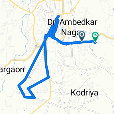 Mhow - Simrol - khandwa Road, Dr. Ambedkar Nagar to Dr. Ambedkar Nagar