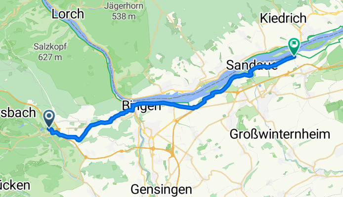 Pfarrberg 13, Stromberg nach Kirchenweg 1, Heidesheim am Rhein