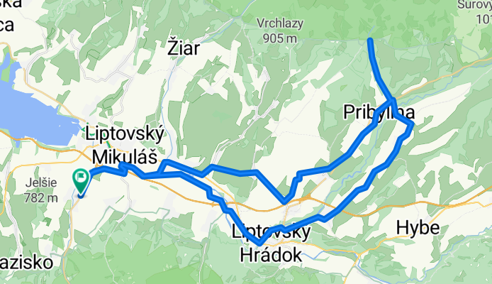VIA Jasna - Pribylina - Račková dolina - L.Kokava - späť