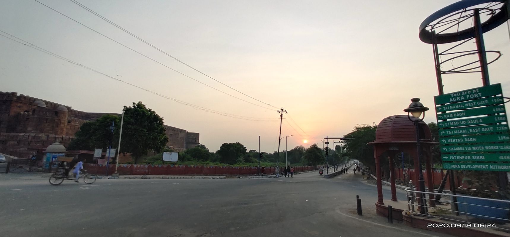 Route to Agra