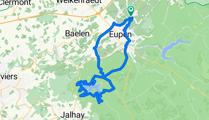 Eupen-Lac Gileppe-Eupen Rundweg