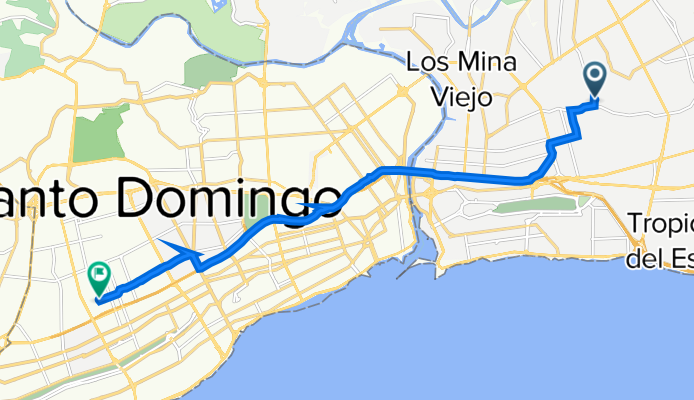 De Cristóbal Colón 36, Santo Domingo Este a Calle Paseo de los Locutores 127, Santo Domingo