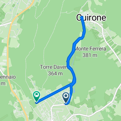 Da Via Giuseppe Garibaldi 45, Vergiate a Via Sant'Ambrogio 1, Vergiate