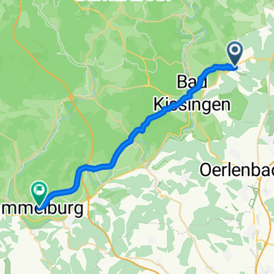 Bergstraße 12, Nüdlingen nach Berliner Straße 38, Hammelburg