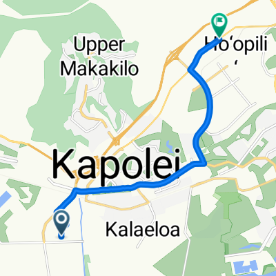 501–585 Komohana St, Kapolei to 91-1460–91-1466 Farrington Hwy, Kapolei