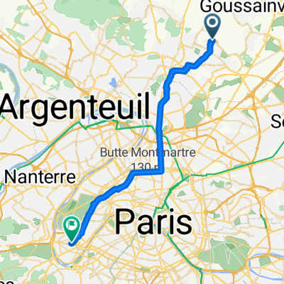 Itinéraire à partir de Avenue Léon Blum 43, Gonesse