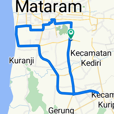 Jalan Tgh. Saleh Hambali 1, Kecamatan Sandubaya to Jalan Tgh. Saleh Hambali 1, Kecamatan Sandubaya
