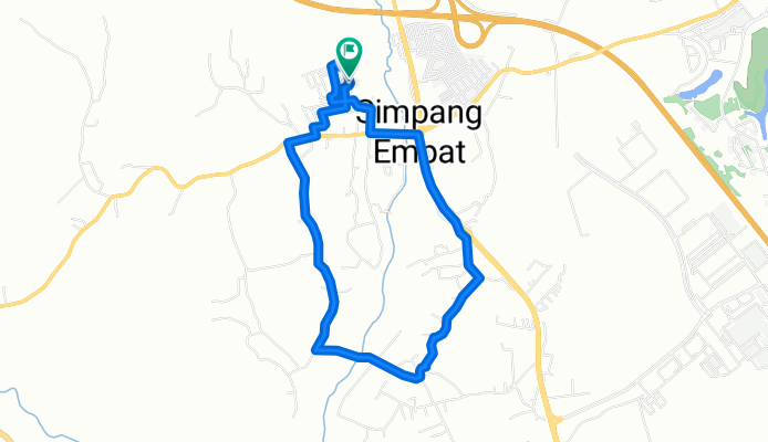 Jalan Jati Indah Utama TN 593, Alor Gajah to Jalan Jati Indah 3 662, Alor Gajah