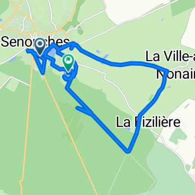 Route from 9 Avenue de Badouleau, Senonches