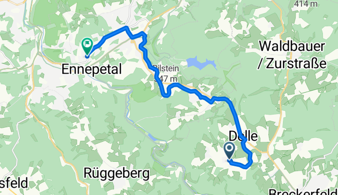 Brenscheid 16, Breckerfeld nach Ennepetal Brinker Str.