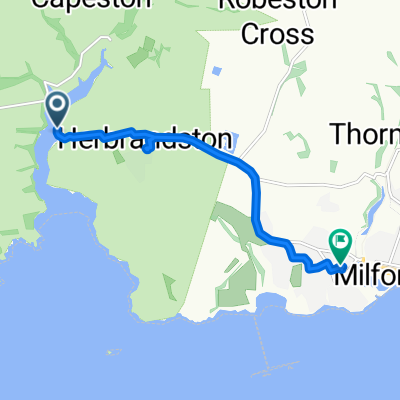 Middlekilns Road, Haverfordwest to Ropewalk House, The Rope Walk, Milford Haven