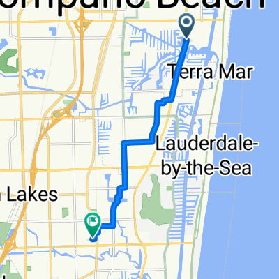 599 S Federal Hwy, Pompano Beach to 1077 NE 33rd St, Oakland Park