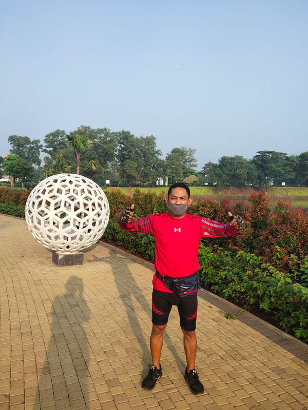 jalan santai, griya to podomoro via track pokemon leuwinanggung