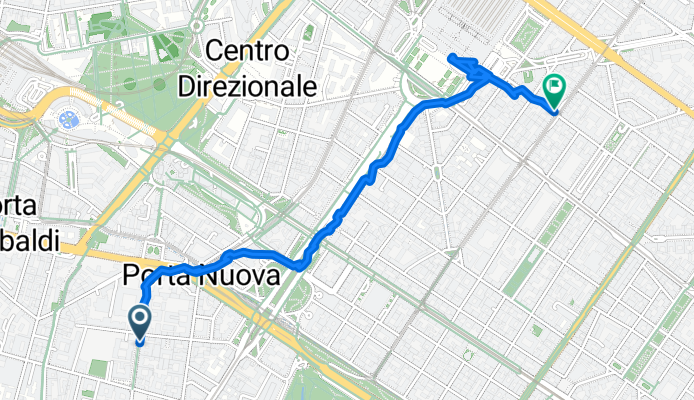 Da Corso di Porta Nuova 36-38, Milano a Via Domenico Scarlatti 24, Milano