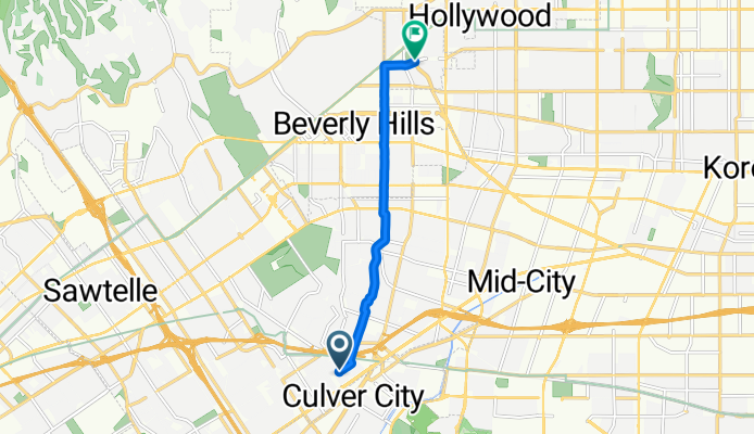 9730 Regent St, Los Angeles to Melrose Ave, West Hollywood