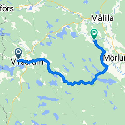 Askliden 4, Virserum nach Västra Tvetavägen, Målilla
