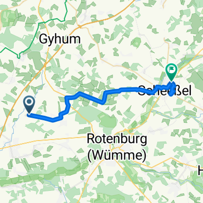 Schleeßeler Straße, Reeßum nach L131, Scheeßel