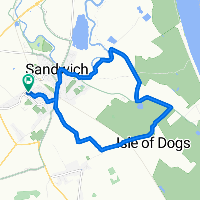 7 Laburnum Ave, Sandwich to 6 Laburnum Ave, Sandwich