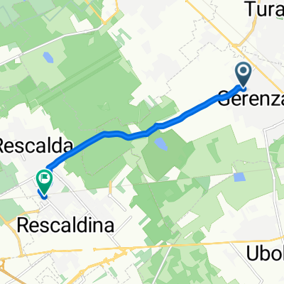 Da Via Quarto dei Mille 27, Gerenzano a Via Giacomo Matteotti 124, Rescaldina
