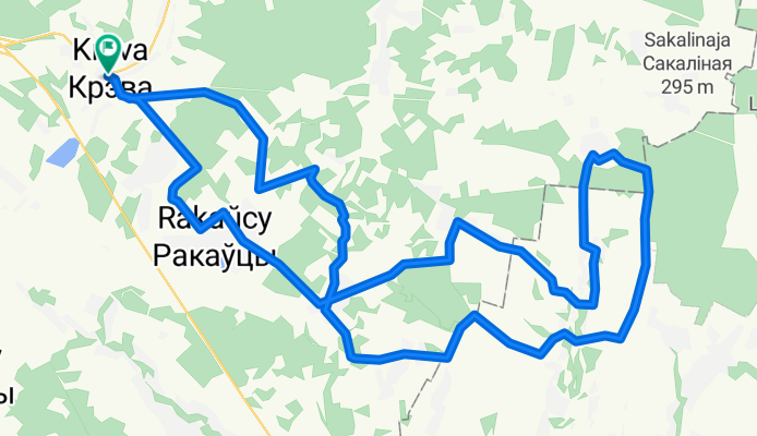 От Н6128, Крево до Н6128, Крево