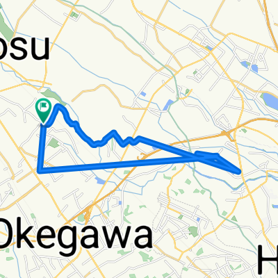 鴻巣市 to １１２４−１, 鴻巣市
