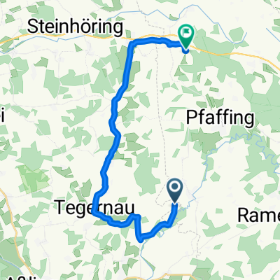 Zell 1, Frauenneuharting nach Hopfenweg 8, Pfaffing