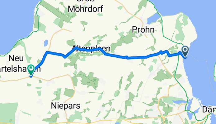Route nach L21, Neu Bartelshagen