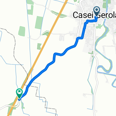 Via Cavour 2–8, Casei Gerola nach Strada Comunale per Casei Gerola, Castelnuovo Scrivia