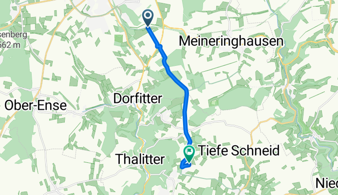 Ederseebahn-Radweg, Korbach nach Auf dem Hügel 6, Vöhl
