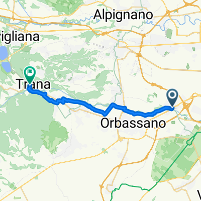 Da Via Torino 6, Beinasco a Via Roma 44, Trana