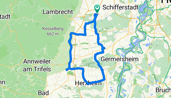Hassloch - Bellheim - Landau -Hassloch