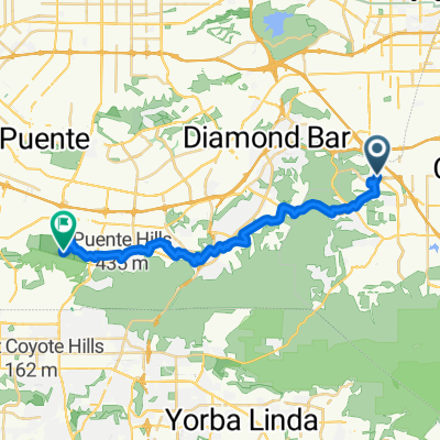 2837 Eagle Crest Rd, Chino Hills to Powder Canyon Motorway, Rowland Heights