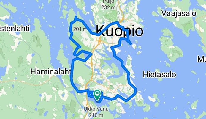 Eteläisen Kuopion lenkki, soraa ja päällystettyä
