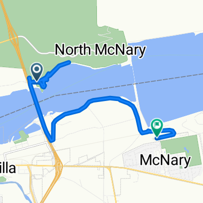 Route to 11 Riverside Ave, Umatilla
