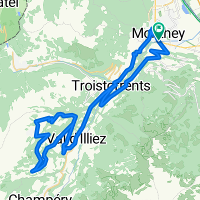 Champoussin par la route de Meureunez