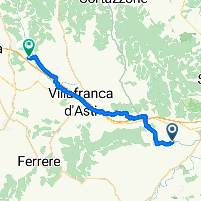 Strada Stazione San Damiano 29, Tigliole nach Strada Maestra, San Paolo Solbrito