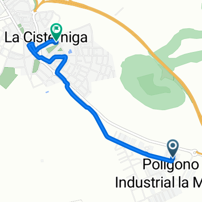 De Calle Fresno 4, Cistérniga a Calle Fragua 22, Cistérniga