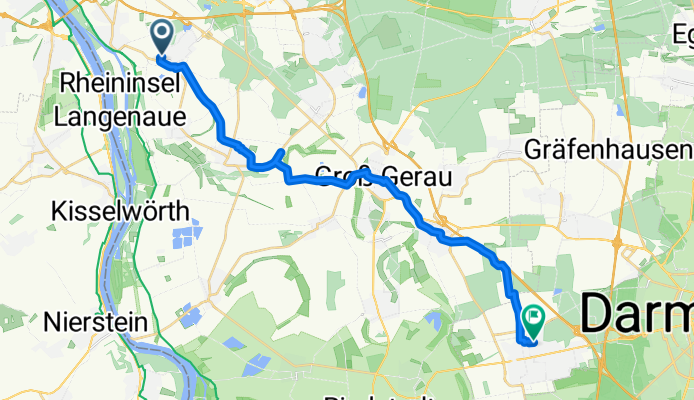 Vor den Ringsböllen 3, Rüsselsheim am Main nach Friedrich-Ebert-Straße 1, Griesheim